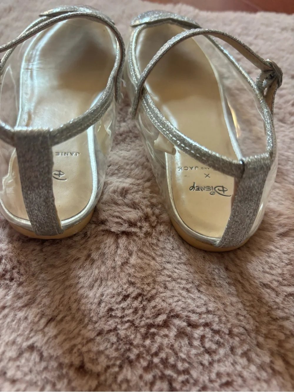 Disney Cinderella Inspired Ballet Flats with Heart Detail - Light Blue